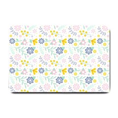 Vintage Spring Flower Pattern  Small Doormat  by TastefulDesigns