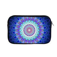 Power Flower Mandala   Blue Cyan Violet Apple Macbook Pro 13  Zipper Case by EDDArt