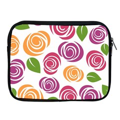 Colorful Seamless Floral Flowers Pattern Wallpaper Background Apple Ipad 2/3/4 Zipper Cases by Amaryn4rt