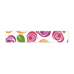 Colorful Seamless Floral Flowers Pattern Wallpaper Background Flano Scarf (mini)