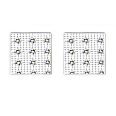 Fractal Design Pattern Cufflinks (square) by Amaryn4rt