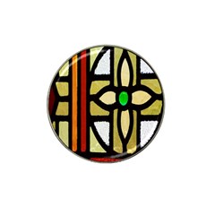 A Detail Of A Stained Glass Window Hat Clip Ball Marker (4 Pack) by Amaryn4rt