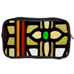 A Detail Of A Stained Glass Window Toiletries Bags by Amaryn4rt
