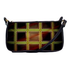 Drawing Of A Color Fractal Window Shoulder Clutch Bags by Amaryn4rt