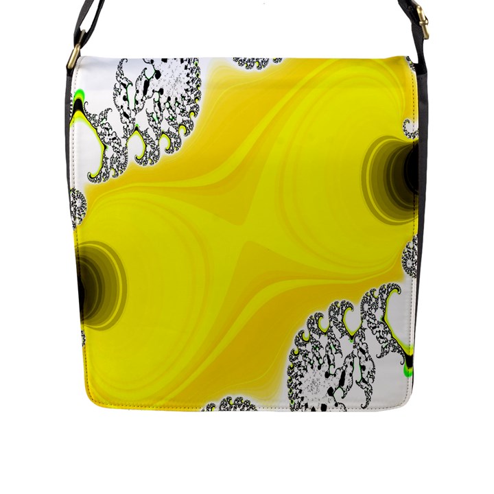 Fractal Abstract Background Flap Messenger Bag (L) 