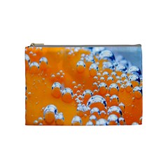 Bubbles Background Cosmetic Bag (medium) 