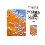 Bubbles Background Playing Cards 54 (Mini)  Front - Heart6