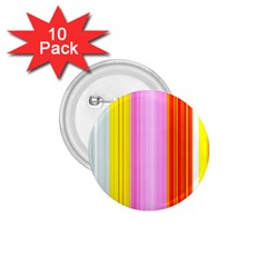 Multi Colored Bright Stripes Striped Background Wallpaper 1 75  Buttons (10 Pack) by Amaryn4rt