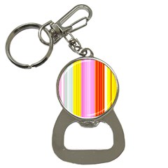 Multi Colored Bright Stripes Striped Background Wallpaper Button Necklaces by Amaryn4rt