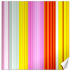 Multi Colored Bright Stripes Striped Background Wallpaper Canvas 12  X 12   by Amaryn4rt