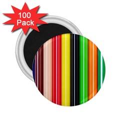 Colorful Striped Background Wallpaper Pattern 2 25  Magnets (100 Pack)  by Amaryn4rt