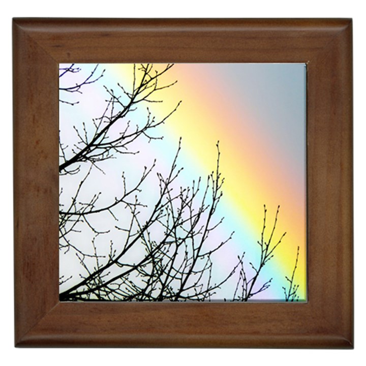 Rainbow Sky Spectrum Rainbow Colors Framed Tiles