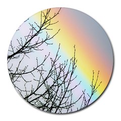 Rainbow Sky Spectrum Rainbow Colors Round Mousepads