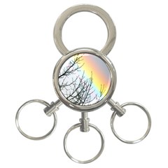 Rainbow Sky Spectrum Rainbow Colors 3-Ring Key Chains