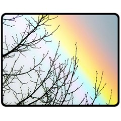 Rainbow Sky Spectrum Rainbow Colors Fleece Blanket (Medium) 