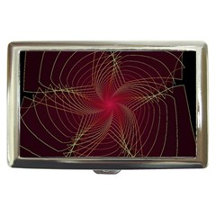 Fractal Red Star Isolated On Black Background Cigarette Money Cases by Amaryn4rt