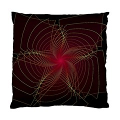 Fractal Red Star Isolated On Black Background Standard Cushion Case (two Sides)