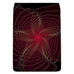 Fractal Red Star Isolated On Black Background Flap Covers (l)  by Amaryn4rt