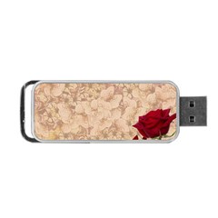 Retro Background Scrapbooking Paper Portable Usb Flash (one Side) by Amaryn4rt