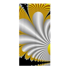 Fractal Gold Palm Tree On Black Background Shower Curtain 36  X 72  (stall)  by Amaryn4rt