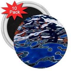 Colorful Reflections In Water 3  Magnets (10 Pack)  by Amaryn4rt