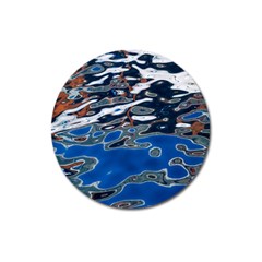 Colorful Reflections In Water Magnet 3  (round) by Amaryn4rt