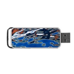 Colorful Reflections In Water Portable Usb Flash (one Side) by Amaryn4rt
