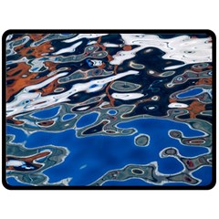 Colorful Reflections In Water Double Sided Fleece Blanket (large)  by Amaryn4rt