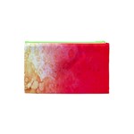 Abstract Red And Gold Ink Blot Gradient Cosmetic Bag (XS) Back