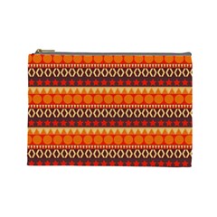 Abstract Lines Seamless Art  Pattern Cosmetic Bag (large)  by Amaryn4rt