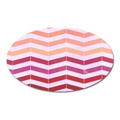 Abstract Vintage Lines Oval Magnet by Amaryn4rt