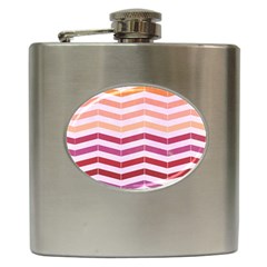 Abstract Vintage Lines Hip Flask (6 Oz) by Amaryn4rt