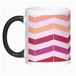 Abstract Vintage Lines Morph Mugs Left