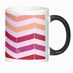 Abstract Vintage Lines Morph Mugs Right