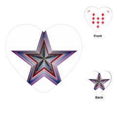 Star Abstract Geometric Art Playing Cards (heart)  by Amaryn4rt