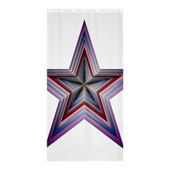 Star Abstract Geometric Art Shower Curtain 36  X 72  (stall)  by Amaryn4rt