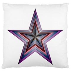 Star Abstract Geometric Art Large Flano Cushion Case (two Sides) by Amaryn4rt