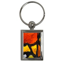 Colorful Glass Mosaic Art And Abstract Wall Background Key Chains (rectangle)  by Amaryn4rt