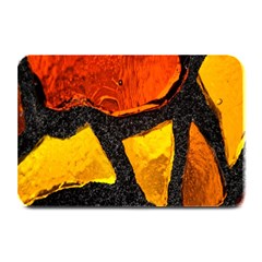 Colorful Glass Mosaic Art And Abstract Wall Background Plate Mats by Amaryn4rt
