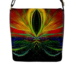 Future Abstract Desktop Wallpaper Flap Messenger Bag (l)  by Amaryn4rt