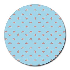 Spaceship Cartoon Pattern Drawing Round Mousepads by dflcprints