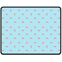 Spaceship Cartoon Pattern Drawing Double Sided Fleece Blanket (medium)  by dflcprints