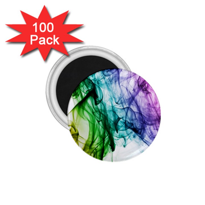 Colour Smoke Rainbow Color Design 1.75  Magnets (100 pack) 