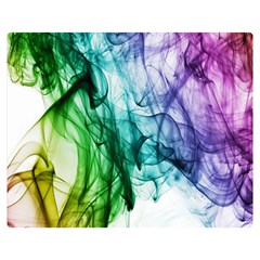 Colour Smoke Rainbow Color Design Double Sided Flano Blanket (medium)  by Amaryn4rt