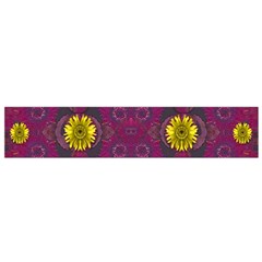 Colors And Wonderful Sun  Flowers Flano Scarf (small)