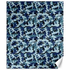 Navy Camouflage Canvas 8  X 10 