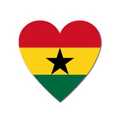 Flag Of Ghana Heart Magnet by abbeyz71