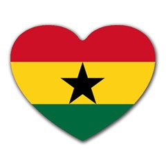 Flag Of Ghana Heart Mousepads by abbeyz71