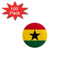 Flag Of Ghana 1  Mini Magnets (100 Pack)  by abbeyz71