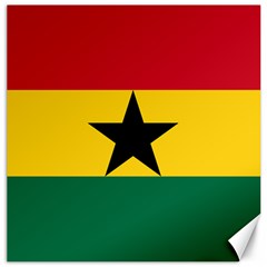 Flag Of Ghana Canvas 12  X 12   by abbeyz71